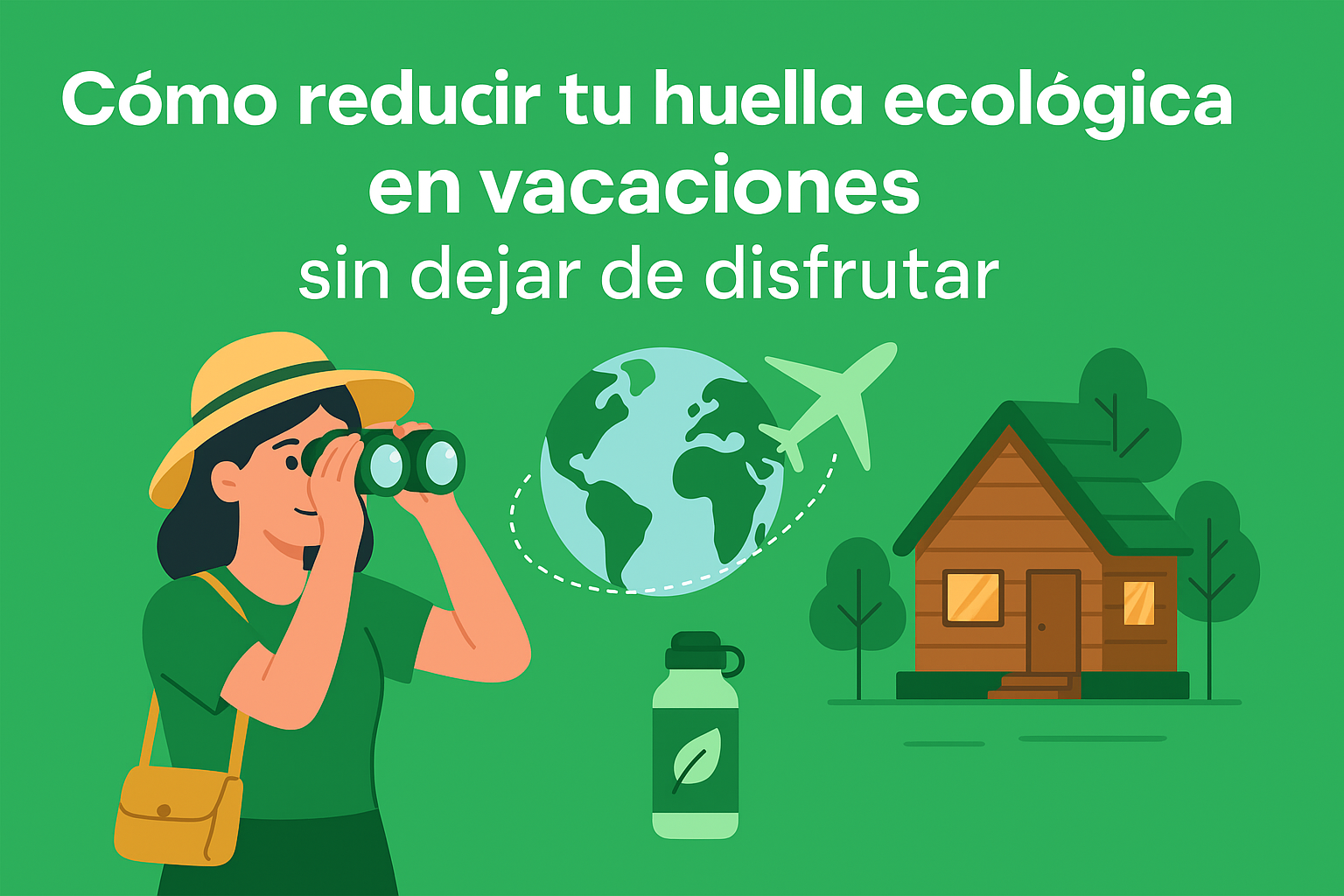 🌱 Cómo reducir tu huella ecológica en vacaciones sin renunciar a disfrutar